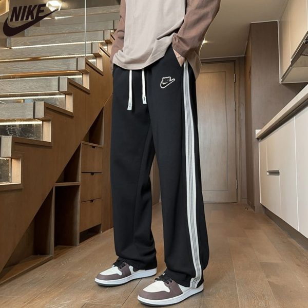 Premium Nike Trousers Black Cotton Casual Collection
