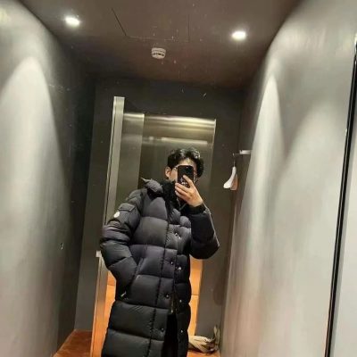 Premium Mani Down Jackets White Nylon Logo Luxury