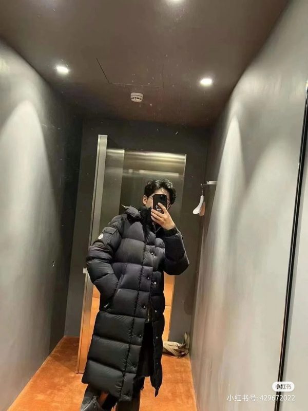 Premium Mani Down Jackets White Nylon Logo Luxury