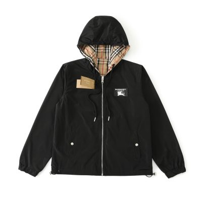 High Quality Burberry Coats Black Classic Collection