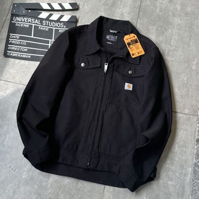 High Quality Carhartt Jacket Brown Canvas Style