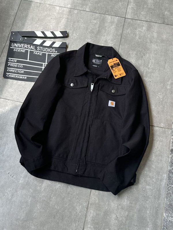 High Quality Carhartt Jacket Brown Canvas Style