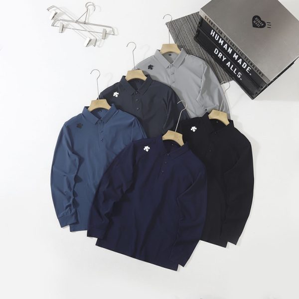 Best Selling Descente Long Sleeve Black Silk Breathable Collection