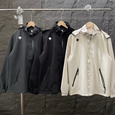 Luxury Descente Coats Black Casual Style