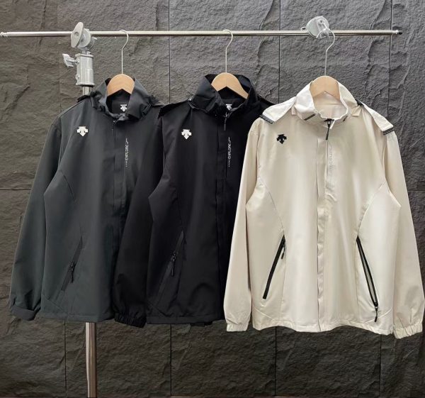 Luxury Descente Coats Black Casual Style