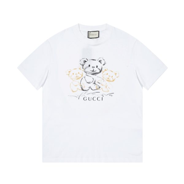 Best Selling Gucci Short Sleeves Black Cotton Print Luxury