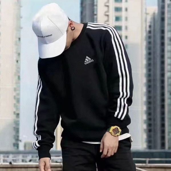 Luxury Adidas Sweatshirts Black Classic Collection