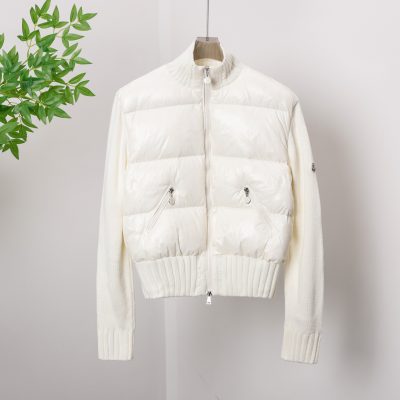 Premium Quality Moncler Down Jacket White Luxury