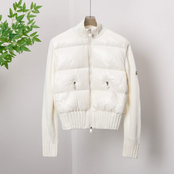 Premium Quality Moncler Down Jacket White Luxury