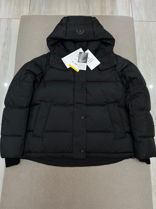 Luxury Lululemon Coats White Linen Logo Collection