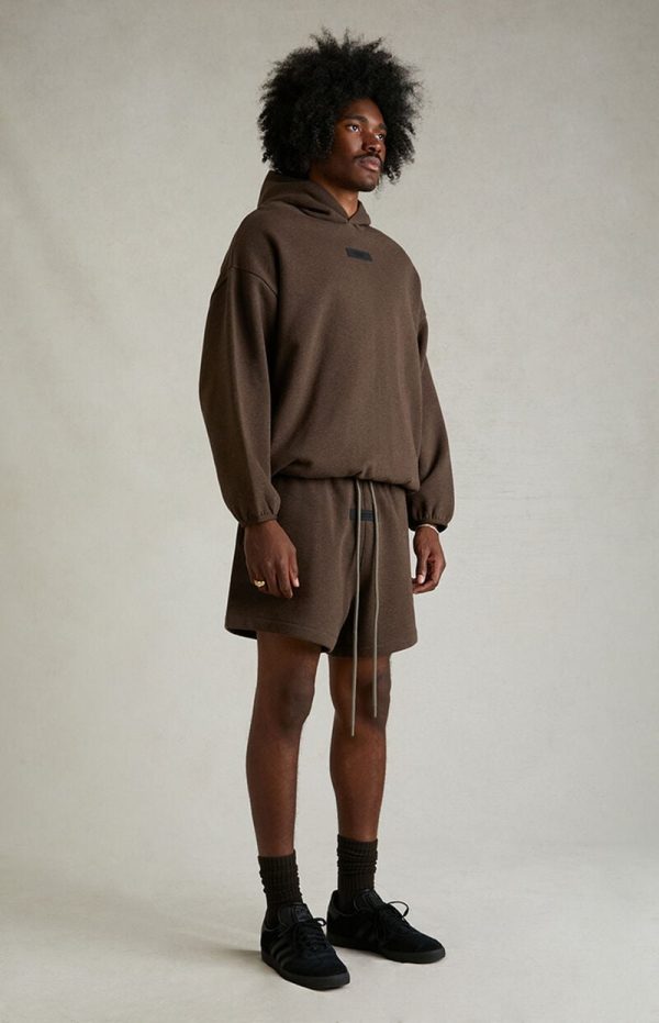 High Quality Fear Of God Sweatshirts Gray Nylon Logo Style
