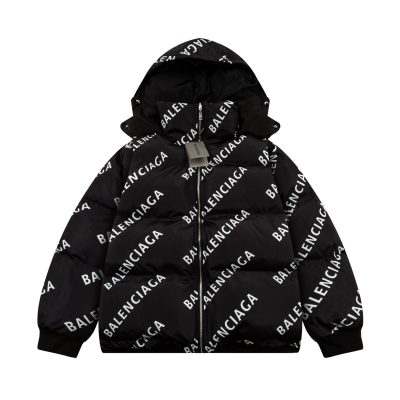 High Quality Balenciaga Cotton Clothes Black Nylon Solid Style