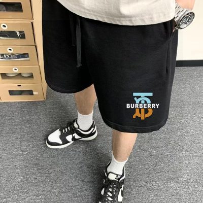 High Quality Burberry Shorts Black Logo Collection