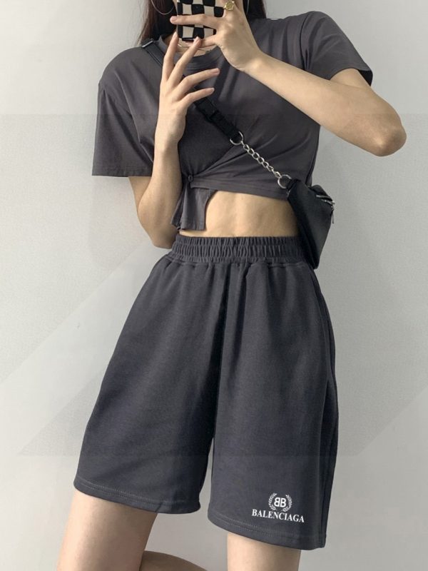 High Quality Balenciaga Shorts Black Classic Luxury