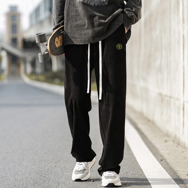 Premium Stone Island Sweatpants Black Solid Collection