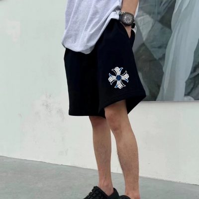Best Selling Chrome Hearts Shorts Black Print Style