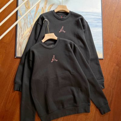 Premium Jordan Sweatshirts Black Fleece Logo Luxury