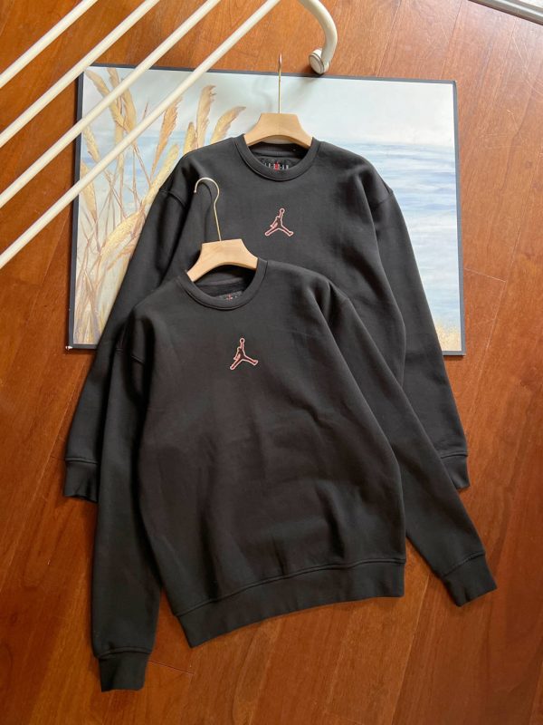 Premium Jordan Sweatshirts Black Fleece Logo Luxury