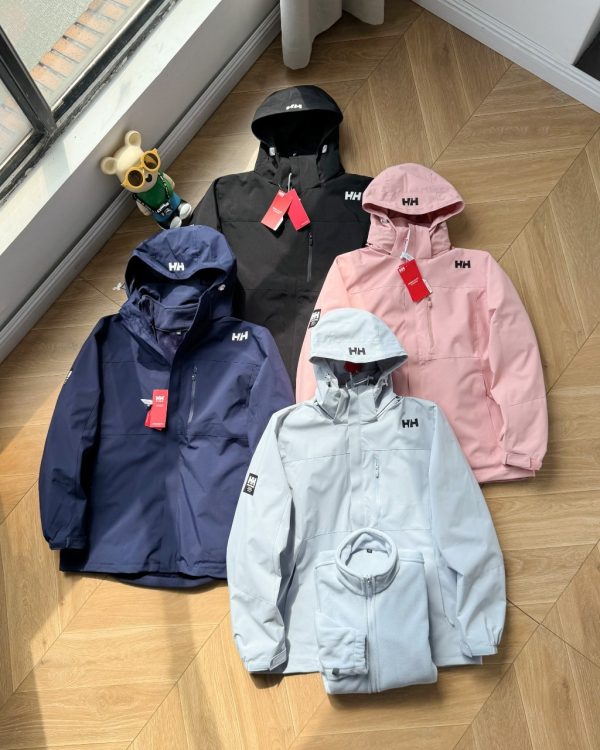 Premium Helly Hansen Jacket Silver Fleece Breathable Luxury