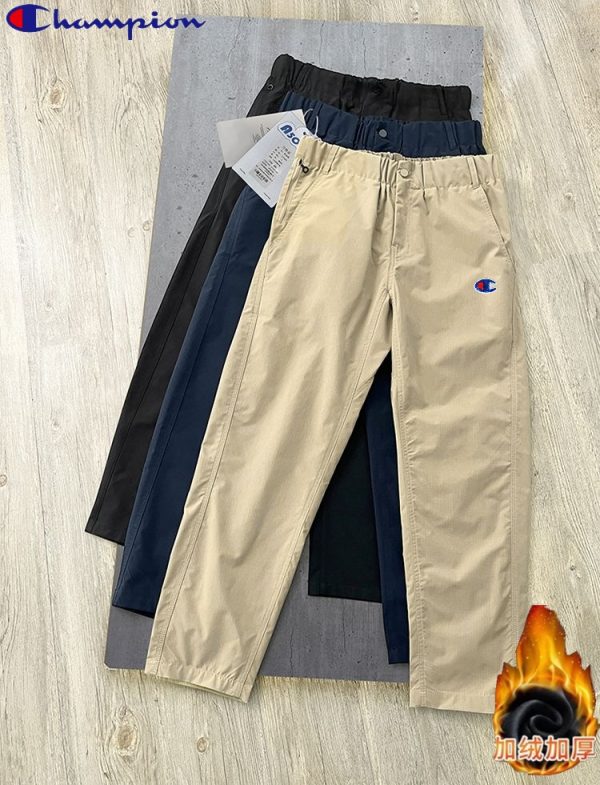 Premium Champion Trousers Black Fleece Casual Style