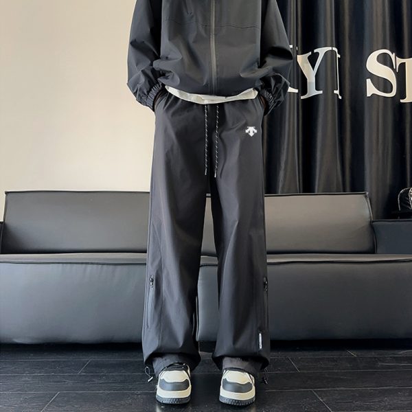 Premium Quality Descente Casual Pants Black Casual Style