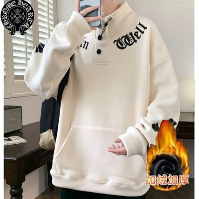 Luxury Chrome Hearts Hoodie Black Fleece Elegant Collection