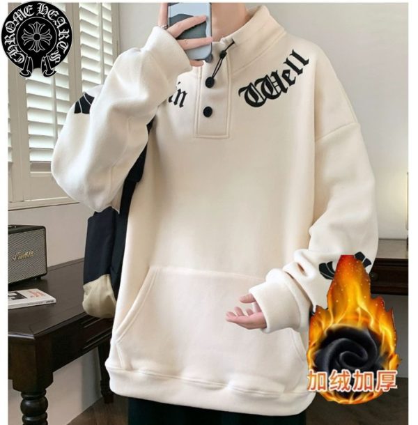 Luxury Chrome Hearts Hoodie Black Fleece Elegant Collection