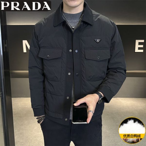 Premium Prada Coats White Collection