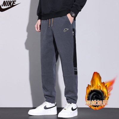 High Quality Nike Trousers Gray Fleece Casual Luxury