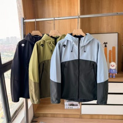 Luxury Descente Jackets Black Fleece Breathable Style