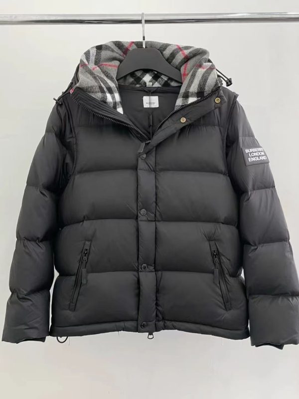 Best Selling Burberry Down Jackets Black Vintage Luxury