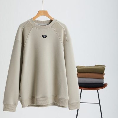 High Quality Prada Hoodie Fleece Solid Collection