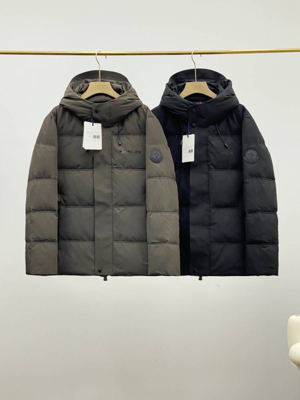Premium Quality Moncler Down Jacket Black Nylon Collection
