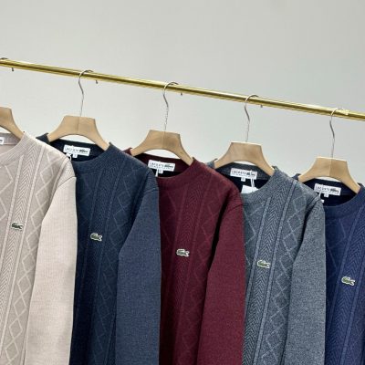 Premium Lacoste Sweater Khaki Fleece Classic Collection