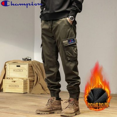 Best Selling Champion Casual Pants Black Cotton Casual Style
