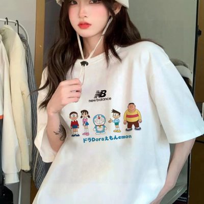 Best Selling New Balance Short Sleeves White Cotton Print Collection