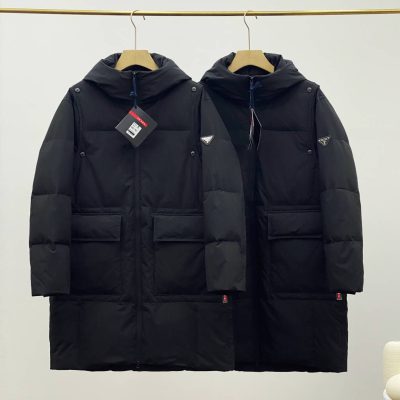 High Quality Prada Down Jackets Black Casual Luxury