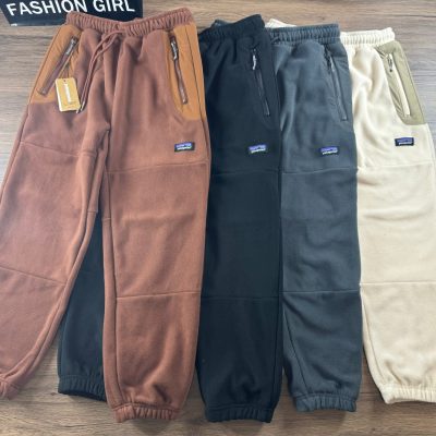 Best Selling Patagonia Casual Pants Black Fleece Patchwork Collection