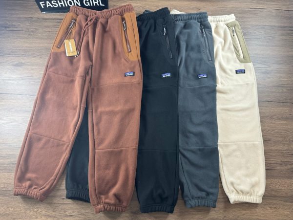 Best Selling Patagonia Casual Pants Black Fleece Patchwork Collection