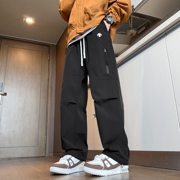 Premium Quality Descente Casual Pants Black Casual Style