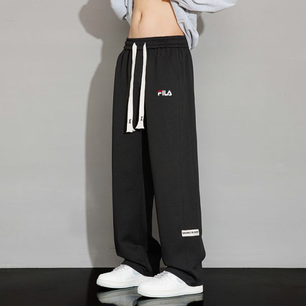 Best Selling Fila Sweatpants Black Casual Style