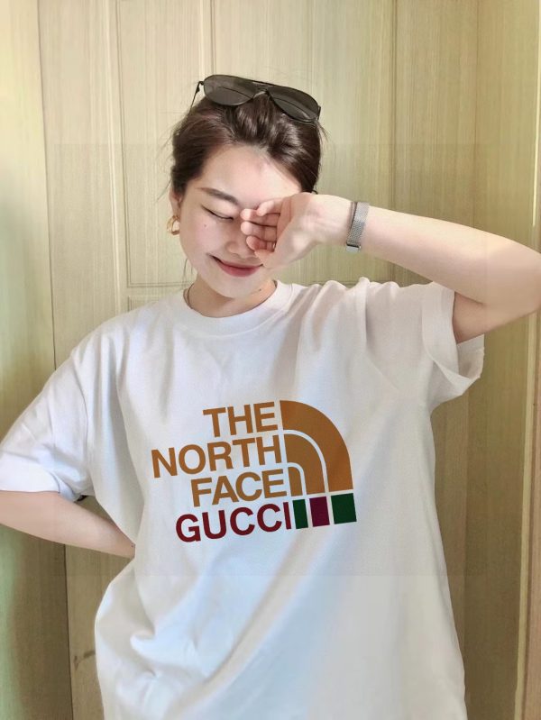 Premium Quality Gucci Short Sleeves Black Cotton Logo Luxury