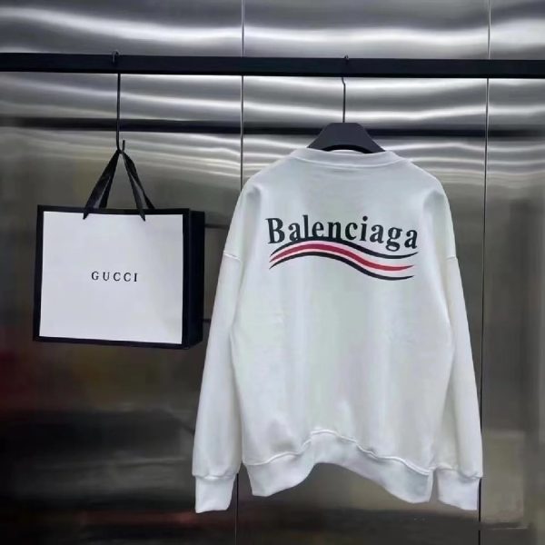 High Quality Balenciaga Hoodie Black Cotton Logo Luxury