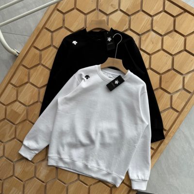Luxury Descente Long Sleeves White Cotton Casual Style