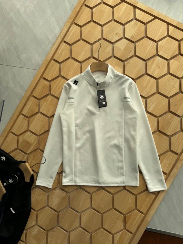 Best Selling Descente Hoodie Black Polyester Sporty Luxury