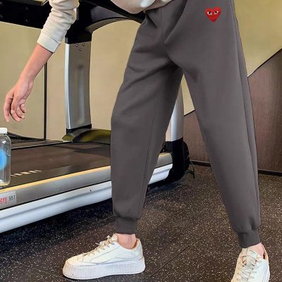 Premium Quality Balenciaga Sweatpants Black Fleece Embroidered Collection