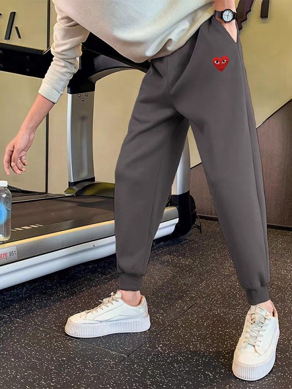 Premium Quality Balenciaga Sweatpants Black Fleece Embroidered Collection