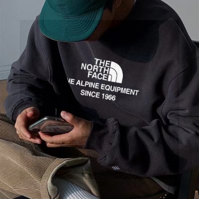 Premium The North Face Sweatshirts Silver Fleece Logo Luxury