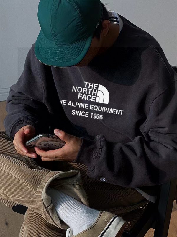 Premium The North Face Sweatshirts Silver Fleece Logo Luxury
