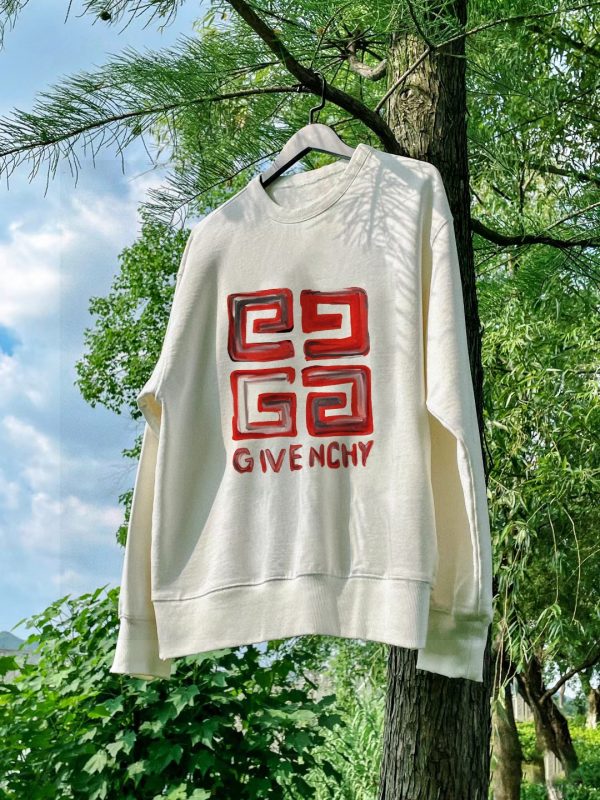 Luxury Givenchy Sweatshirts Red Logo Collection